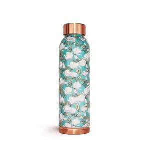 Copper bottle for detox leakproof, pure handmade design, enhances digestion and health modern copper bottles - Product Image 2