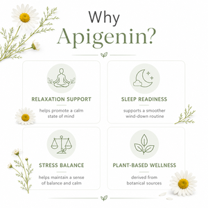 Complément de soutien professionnel pour la calme et le repos : Apigénine 100mg et capsules de glycinate de magnésium pour le soulagement du stress – Vente en gros ODM - Product Image 3