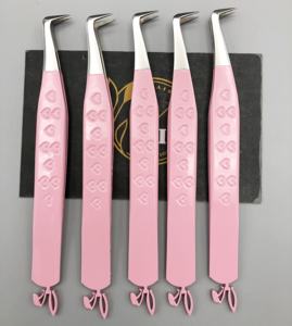 ที่หนีบขนตาปลอมแบบปลายสั้น90องศาทำจากสแตนเลสเป็นมิตรกับสิ่งแวดล้อม CNC - Product Image 3