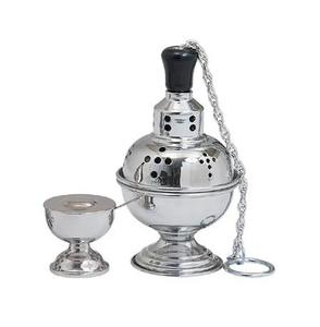 Quemador de incienso colgante de latón Bakhoor, quemador de fragancia para el hogar chapado en oro, venta al por mayor - Product Image 1