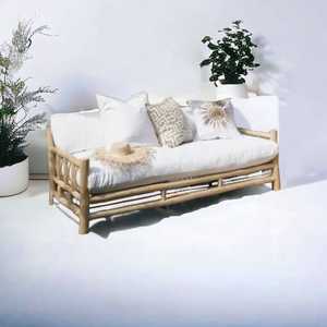 Ensemble de meubles d'extérieur en bambou écologique fait à la main pour canapés de patio et de jardin avec coussins prix en vrac matériau bois salon - Product Image 2