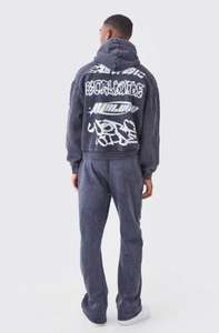 Sweat-shirt et pantalon de survêtement 100% coton 220 g/m², survêtement d'hiver classique, imprimé, séchage rapide, anti-froissement, molleton délavé, personnalisé - Product Image 2