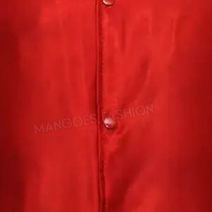 Veste de baseball de qualité supérieure pour hommes, blouson élégant, confortable et durable en satin, col montant, rue principale personnalisable - Product Image 2