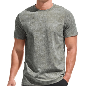 เสื้อยืดลายกรดล้างสี ดีไซน์ใหม่ล่าสุด ลดราคาพิเศษ สกรีนโลโก้/สีได้ตามต้องการ ผ้าฝ้าย 100% ทรงโกธิค คุณภาพพรีเมียม สำหรับผู้ชาย สวมใส่สบายๆ - Product Image 1