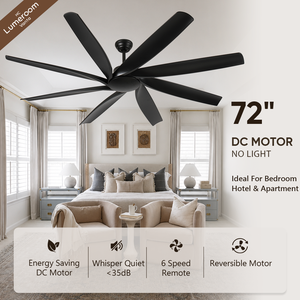 Ventilador de Techo Industrial de 72 Pulgadas con Control Remoto, 8 Aspas de ABS, Gran Flujo de Aire para Garaje, Patio, Sala de Estar - Product Image 1