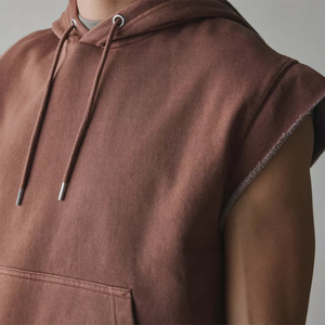 Top court respirant en soie pour femmes personnalisable sweats à capuche hiver Streetwear imprimé capuche doublée court devant Service OEM disponible - Product Image 3