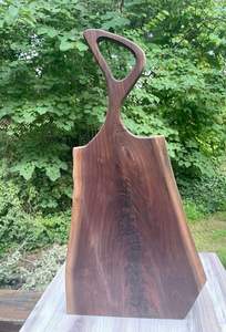 Planche à découper en bois d'acacia naturel de qualité supérieure avec poignée bloc de bois de cuisine en forme de rectangle de taille personnalisée - Product Image 2