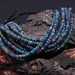 ลูกปัดทรงเหลี่ยมเพชรพลอยสีดำแบบเอธิโอเปียนธรรมชาติสำหรับทำเครื่องประดับลูกปัดแฟชั่นขายส่ง - Product Image 2