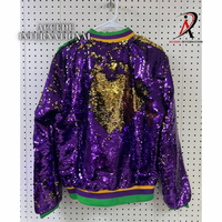 Veste bomber en soie à paillettes respirante de qualité supérieure pour femmes, avec manches longues scintillantes et fermeture éclair sur le devant