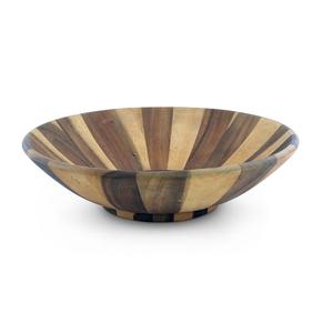 Mango Wooden Designer Serving Bowl Home Hotel Restaurant Dinner <b>Table</b> Centerpieces Deep Enamel Finishing Fruit Bowl - Product Image 2