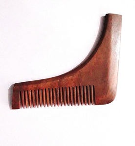 Peigne à barbe et à cheveux en bois fait main écologique en gros, design religieux Feng Shui, artisanat de haute qualité en provenance d'Inde - Product Image 3