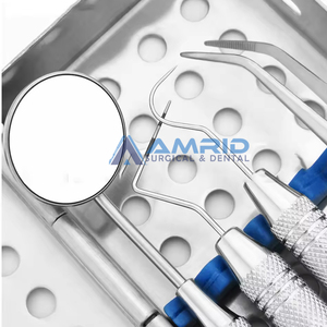 Le kit en acier le plus vendu d'examen dentaire d'étudiant inclut des équipements dentaires de la CE de source d'alimentation manuelle de sonde de poignée de miroir - Product Image 4