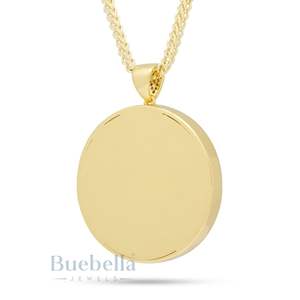 14k Gold 925 Silver Angel Medallion Necklace Bold Hip Hop Jewelry with <b>Iced</b> <b>Out</b> Spiritual Design Moissanite Pendants & Charms - Product Image 2