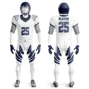 Venta al por mayor de camisetas de fútbol americano para jóvenes, diseño personalizado, calidad, uniforme de práctica con mangas cortas, juego de sublimación impresa - Product Image 2