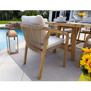 Set da pranzo da soggiorno all'aperto di lusso sedia da tavolo Comfort per tutte le stagioni-<span class=keywords><strong>Cam</strong></span> - Product Image 5