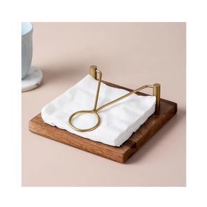 Porta Servilletas de Madera y Resina Hecho a Mano |   Soporte de Mesa Decorativo Estilo Rústico para Comedor, Cocina y Cafetería - Product Image 5