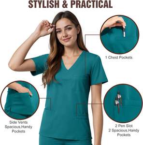 Uniforme médico personalizado de calidad superior, ropa de trabajo de enfermería Unisex para médicos y enfermeras, juegos de exámenes de hospital - Product Image 4