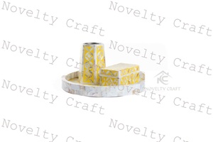 Quemador de incienso de lujo de Dubái, juego de regalo, regalo de perlas de resina de madera con decoración, paquete de caja de regalo, regalos novedosos - Product Image 4