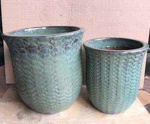 [Leo Nguyen Le] - Vente en gros de pots de fleurs en céramique vernissée sur mesure, grands pots en résine pour plantes d'extérieur/jardinage - Product Image 1