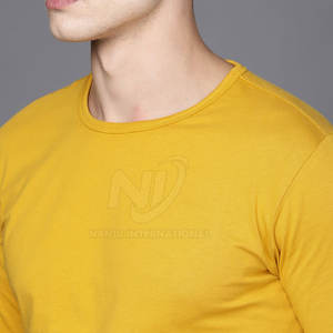 T-shirts à bas quantité minimale de commande prix d'usine pour hommes à la mode fabriqués avec le meilleur matériel T-shirt à manches longues pour hommes - Product Image 3