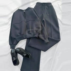 Ensemble deux pièces oversize pour femme, haut et pantalon amples, tenue décontractée, ensemble deux pièces oversize pour tous les jours - Product Image 5