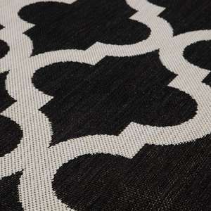 <b>Outdoor</b> Reversible Braided <b>Rug</b> Washable Polypropylene Classic Black 400B - Product Image 2