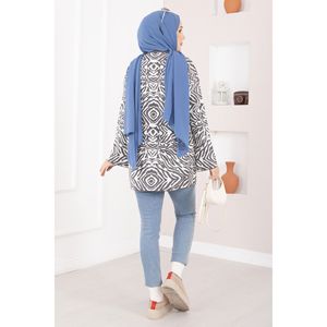 Pull en tricot style vintage imprimé zèbre 100% coton respirant, mignon, tissé avec des décorations de fleurs en dentelle pour l'automne et l'hiver - Product Image 4