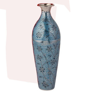 High Quality Brass Flower Vase Engraved Multi Color With Polish Finished For Tabletop Home Decor And Table Decoration - Product Image 6