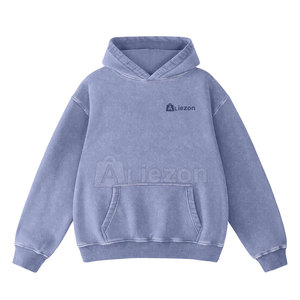 Sudaderas transpirables con lavado ácido para mujer al por mayor sudaderas con capucha con lavado ácido de color sólido de último estilo a la venta - Product Image 6