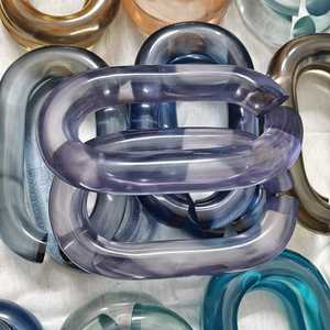 Custom Transparent Colors Wall Hanging Decor <b>Room</b> <b>Divider</b> <b>Curtain</b> Accessories Large Size Colorful Resin Chain Links - Product Image 4