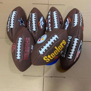 Balón de Fútbol Americano de Cuero Compuesto de PU con Logotipo Personalizado al por Mayor, Tamaño Oficial 9, para Uso en Juegos, Suave y Cómodo - Product Image 2