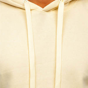 Coupe ample coton lourd pull à capuche personnalisé surdimensionné polaire sweats unisexe à capuche blanc Streetwear couleur unie - Product Image 5