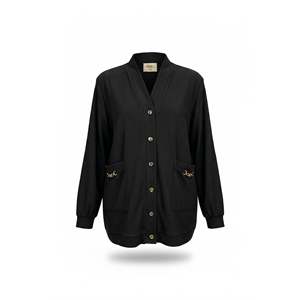 Suéter de punto grande negro Fitilli - Product Image 2