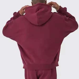 2025 buena calidad diseño superior ropa de calle sudaderas con capucha en Stock suministro directo de fábrica hombres Venta caliente sudaderas básicas de gran tamaño para hombres - Product Image 6