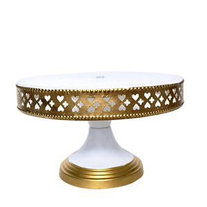 Présentoir à gâteau en métal fait à la main forme personnalisée taille régulière look fantaisie pour décorations de table de fête de mariage Design étranger unique - Product Image 1