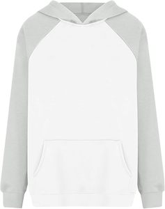 Sweats à capuche surdimensionnés pour femmes Sweats polaires Pull à manches longues Poche lourde Broderie de couleur unie Écologique - Product Image 5