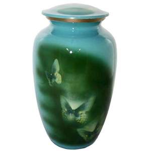 Funeral Supplier Metal Cremation <b>Urn</b> Butterfly Design Handicraft <b>Large</b> Adult <b>Urns</b> Keepsake Burial Ashes Customizable Italic <b>Urn</b> - Product Image 3