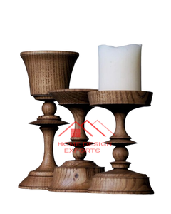 Latest Design 0Attractive Design Wooden 9Candle Holder for Home Hotel Tabletop Center Piece Wooden <b>Candle</b> Holder at <b>Cheap</b> Price - Product Image 2
