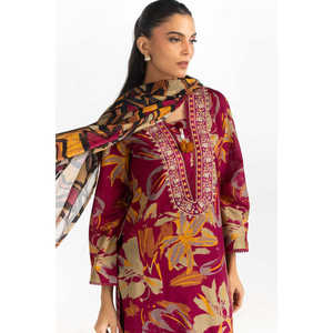 IUSTKSD-2228 Traje Casual de Verano con Estampado Floral y Bordado, Conjunto de 3 Piezas - Product Image 2