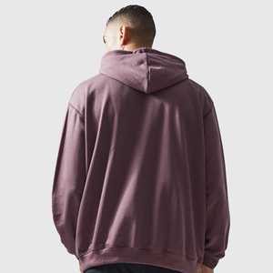 เสื้อฮู้ดผู้ชายโอเวอร์ไซส์แบบ1/4วินเทจเสื้อฮู้ดแบบมีซิปไซส์ใหญ่พิเศษเสื้อครอปแบบสวมหัวสำหรับผู้ชายผลิตโดยกีฬาของ dikson - Product Image 3