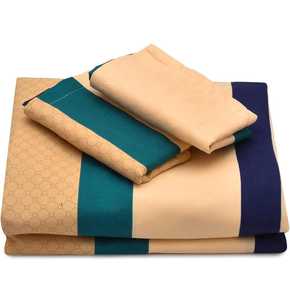 Ensemble de draps de lit 3 pièces en coton de qualité élégante Impression florale solide Style classique Confortable et idéal pour les cadeaux - Product Image 1