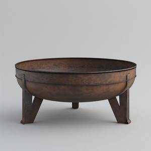 Modern Artistic <b>Metal</b> <b>Firepit</b> for Outdoor Decor Enthusiasts Delivering Warm Wood Burning Fire Experience Elegant Look - Product Image 5