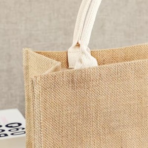 Sac en jute élégant pour femme Sac à main écologique réutilisable pour faire du shopping et offrir des cadeaux essentiels au quotidien - Product Image 3