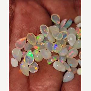 76ชิ้นโอปอลจากเอธิโอเปียธรรมชาติที่มีไฟ9x7มม. ลูกแพร์ cabochons 67 CTS Lot iroc ขายคุณภาพดีอัญมณีหลวม CAB เรา $88 - Product Image 4