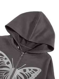 เสื้อฮู้ดซิปแฟชั่นฤดูหนาวรุ่นล่าสุด สไตล์สตรีทแวร์ ผ้าฟลีซหรูหรา ปักลายเชนีล ดิจิตอล แคชชวล กันน้ำ - Product Image 4