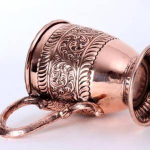 Mules décoratives en cuivre martelé pour une présentation élégante des boissons adaptées aux cafés, bars et maisons - Product Image 3