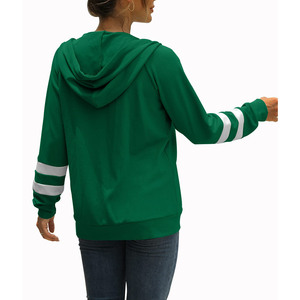 Moda casual de mujer de manga larga con cremallera con capucha diseño impreso invierno anti-pilling sudaderas con capucha de tela polar para mujer - Product Image 3