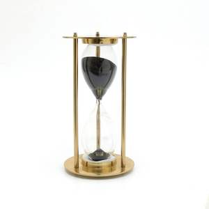 Stylish Handmade Eco-Friendly Metal <b>Hourglass</b> Timer Trendy Desk Office Decor Table Centerpiece Chic <b>Sand</b> Display Modern Design - Product Image 1