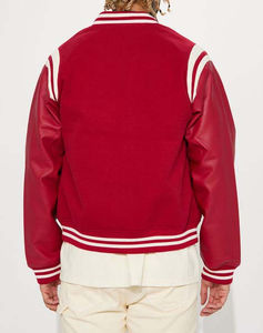 Chaqueta impermeable a la moda para hombre, de secado rápido, informal, personalizada, de lana, poliéster, diseño universitario, manga larga, de talla grande para invierno - Product Image 4