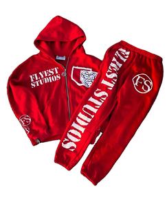 100% haute qualité coton marque surdimensionné pantalons de survêtement à capuche survêtement décontracté vêtements de rue hiver imprimé grande taille motif solide - Product Image 1